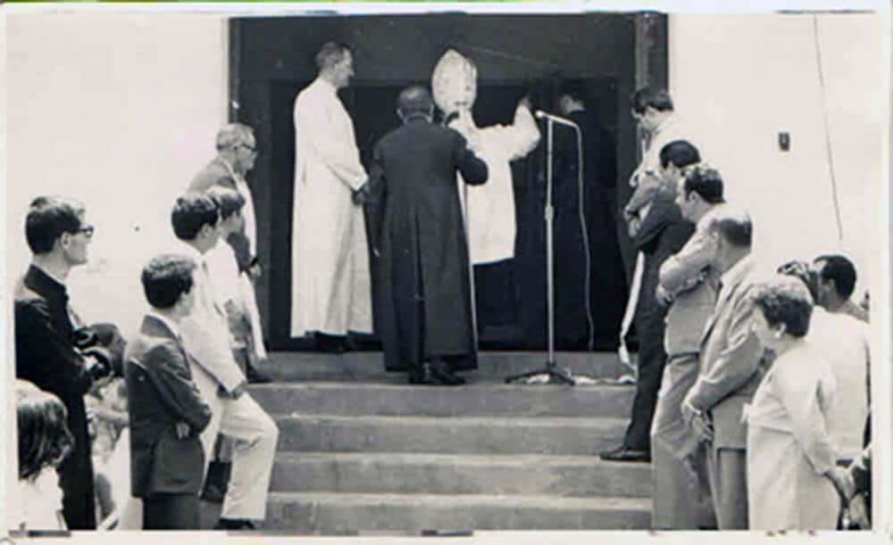 Inauguração da primeira ala do Hospital São José, em 1970